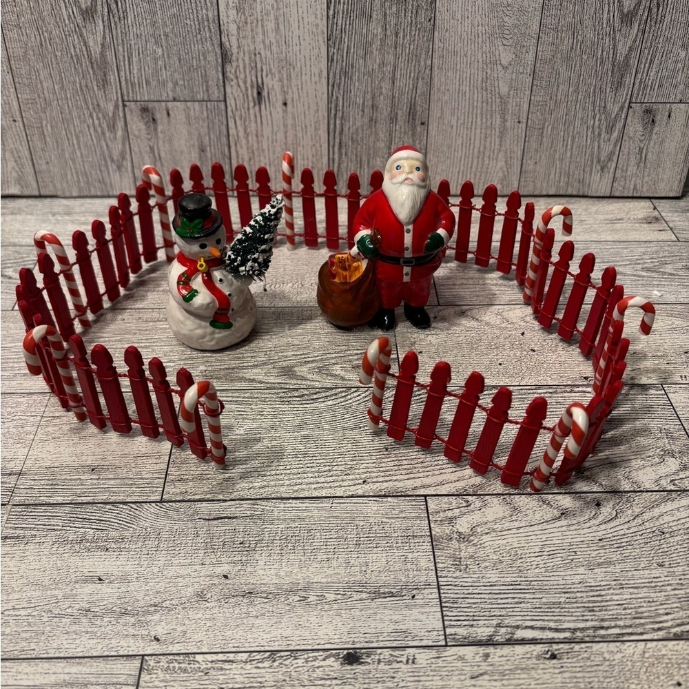 Department 56 Festive Red and White Holiday Figurine Set